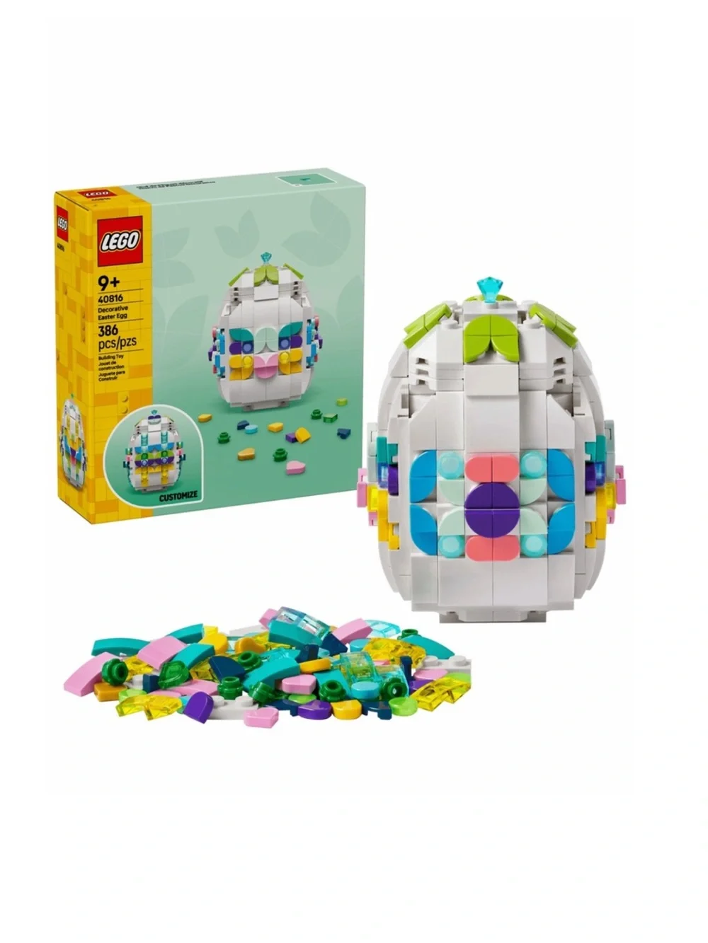 LEGO Colorful Decorative Easter Egg 40816 Set